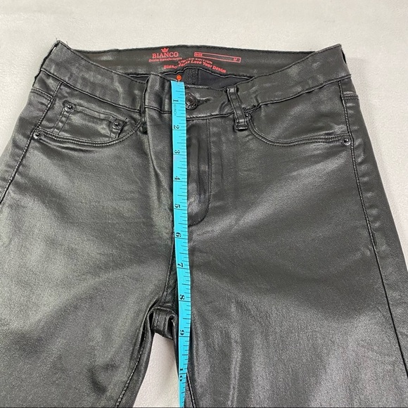 Bianco Black  Faux Leather Bootcut Pants - Picture 11 of 13